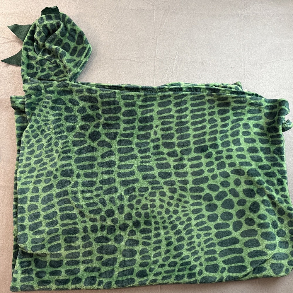 Hooded Dinosaur Blanket Roughly 55x42